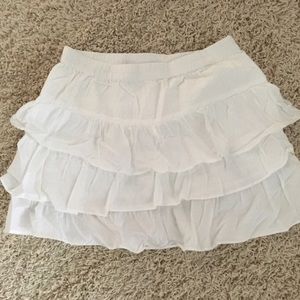 White Ruffle Skirt